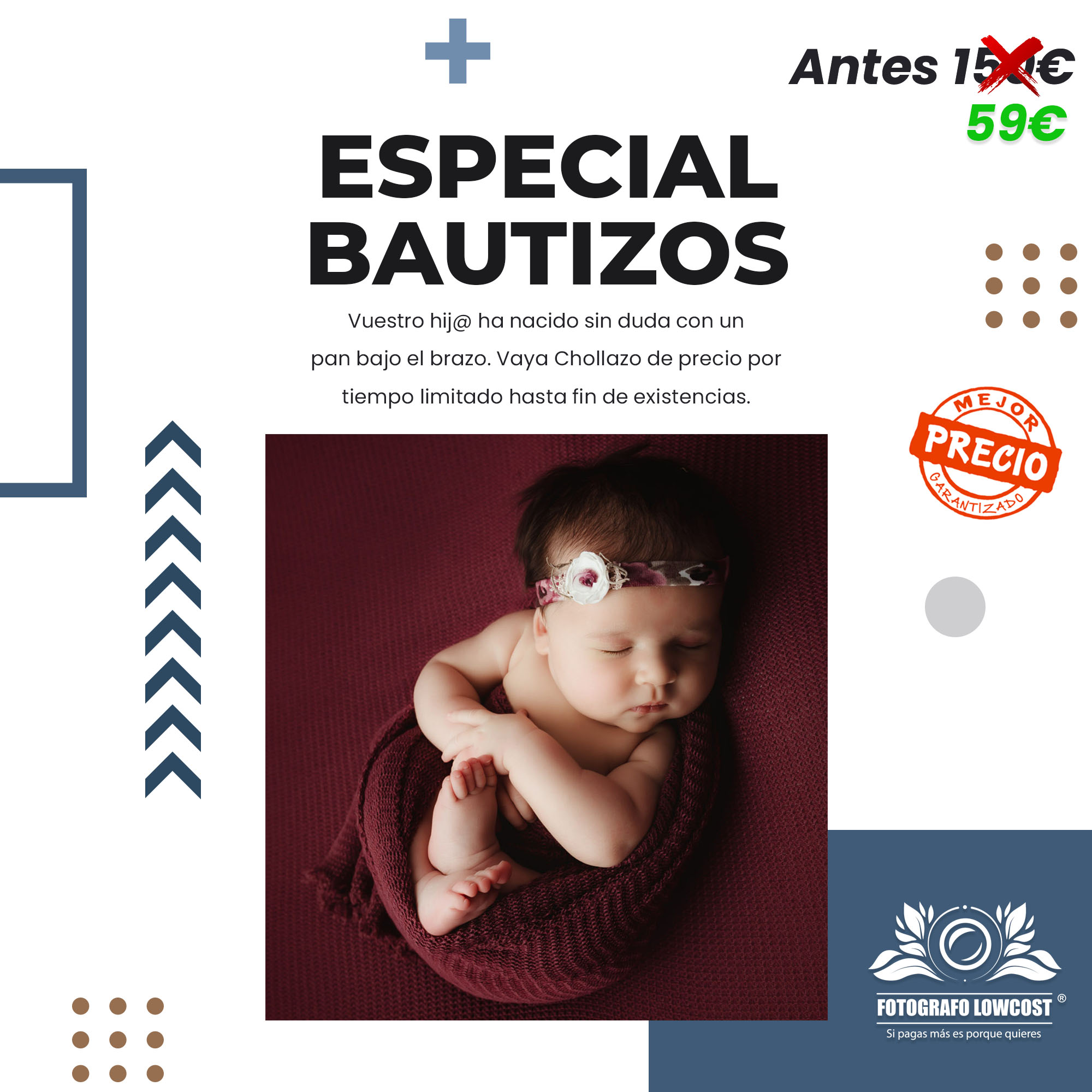 fotografo en bautizos La Morera 