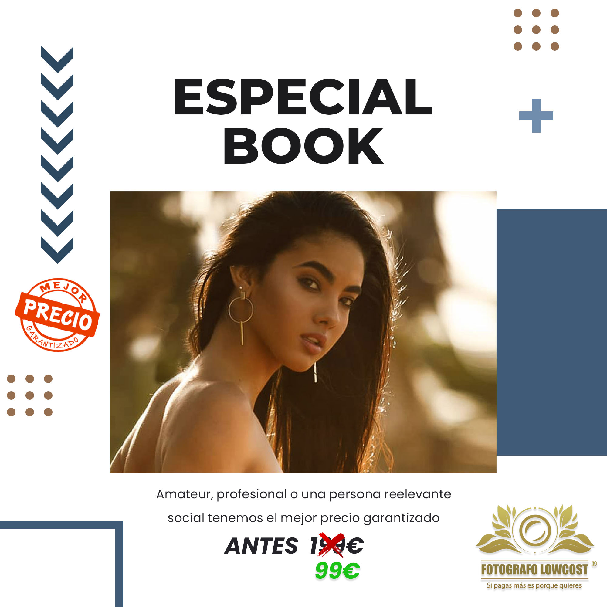 fotografo en book de fotos para amateur o modelos profesionales Almendralejo 