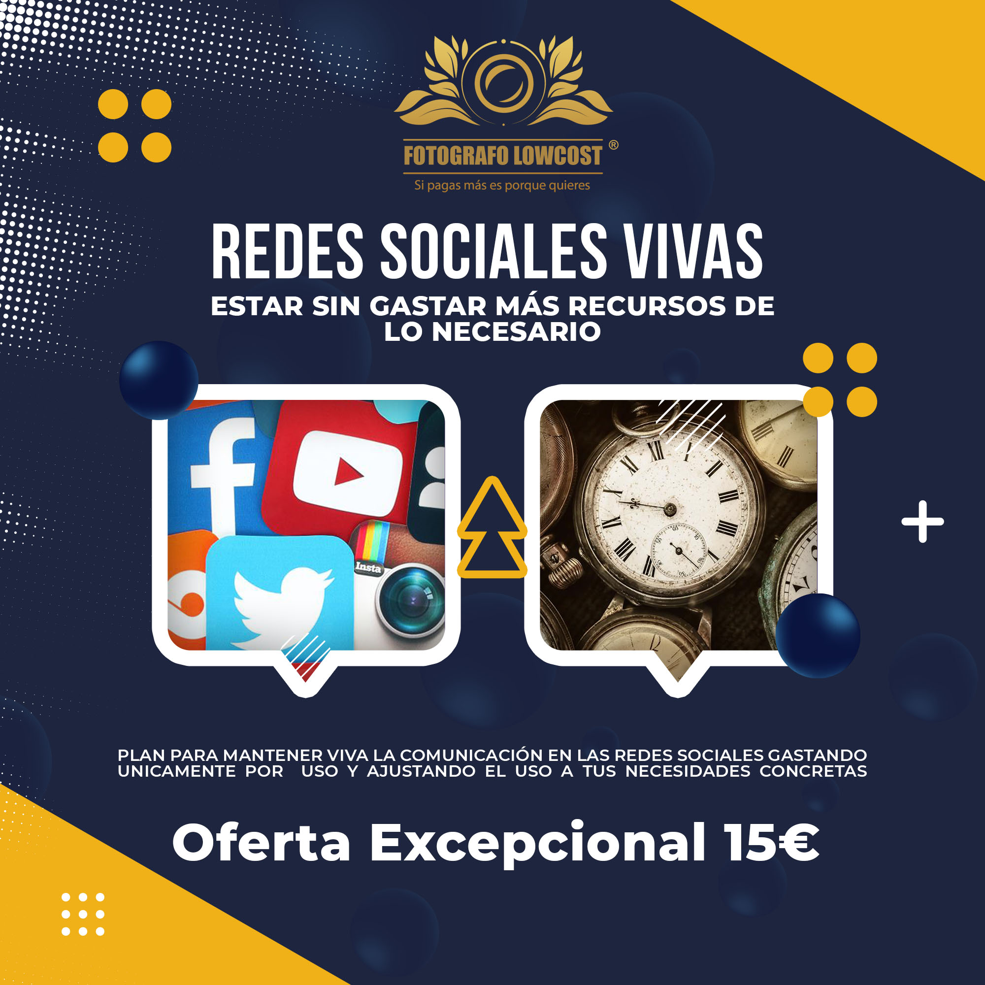 fotografo en gestión de redes sociales low cost Cortegana 